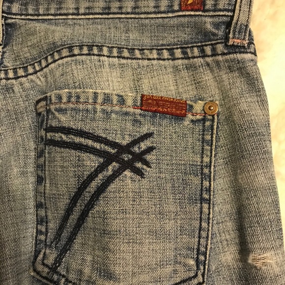 7 for all Mankind Jeans Crop Dojo sz 26 - Picture 2 of 7